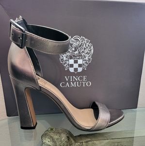 Vince Camuto Metalic Ankle Strap Heels Sz 7M